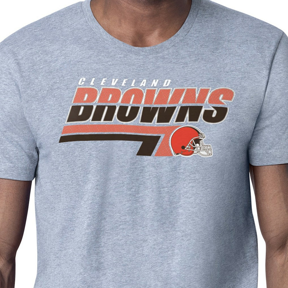 Cleveland Browns Starter Logo Push Graphic T-Shirt Heather Gray - NFL
