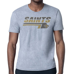 New Orleans Saints Starter Logo Push Graphic T-Shirt Heather Gray - NFL