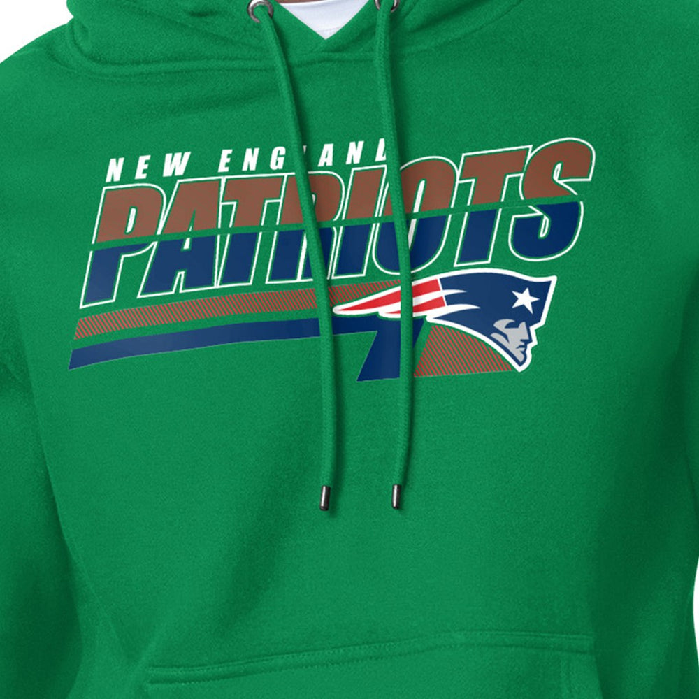 New England Patriots Starter Logo Push Graphic Hoodie Kelly Green - NFL