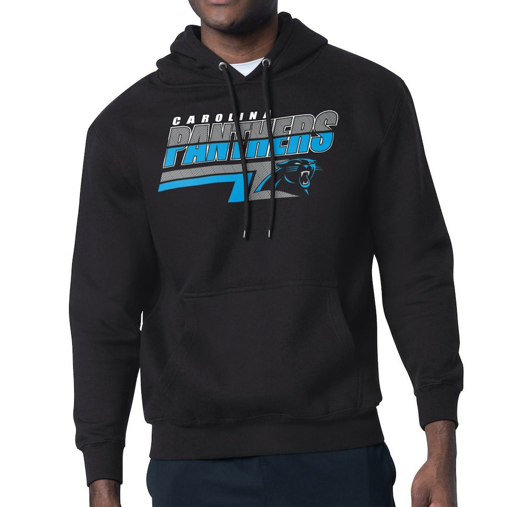 Carolina Panthers Starter Logo Push Graphic Hoodie Black - NFL