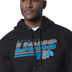 Detroit Lions Starter Logo Push Graphic Hoodie Black - NFL