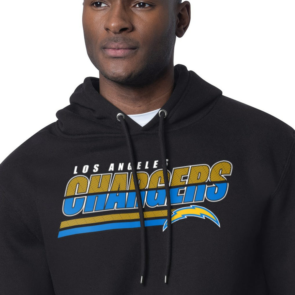 Los Angeles Chargers Starter Logo Push Graphic Hoodie Black - NFL