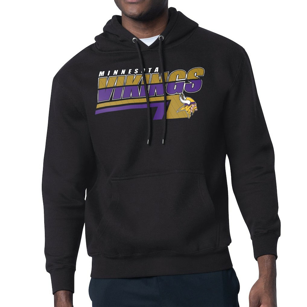 Minnesota Vikings Starter Logo Push Graphic Hoodie Black - NFL