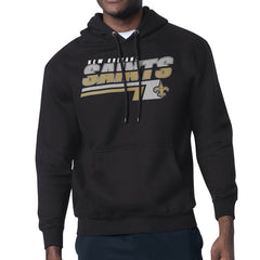 New Orleans Saints Starter Logo Push Graphic Hoodie Black - NFL