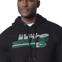 New York Jets Starter Logo Push Graphic Hoodie Black - NFL