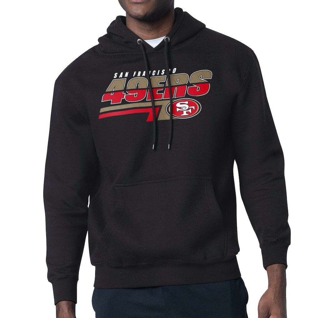 San Francisco 49ers Starter Logo Push Graphic Hoodie Black - NFL