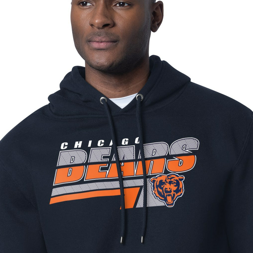 Chicago Bears Starter Logo Push Graphic Hoodie Navy - NFL