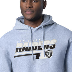 Las Vegas Raiders Starter Logo Push Graphic Hoodie Heather Gray - NFL