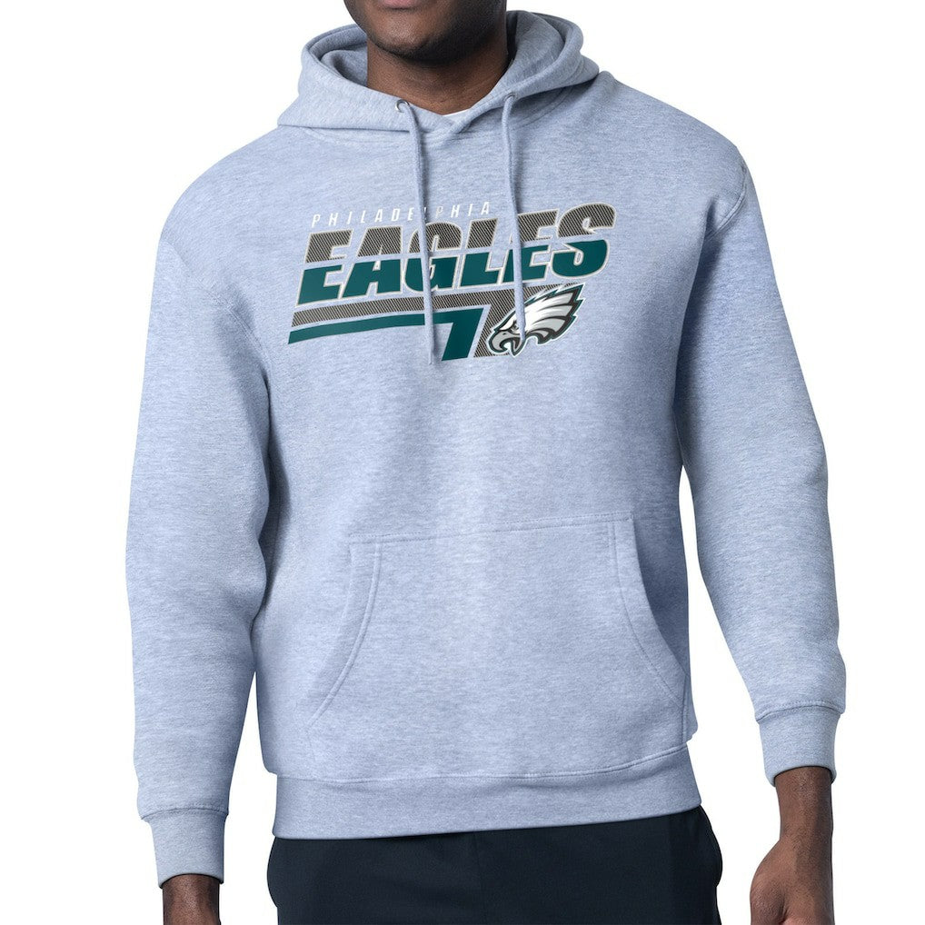 Philadelphia Eagles Starter Logo Push Graphic Hoodie Heather Gray - NFL