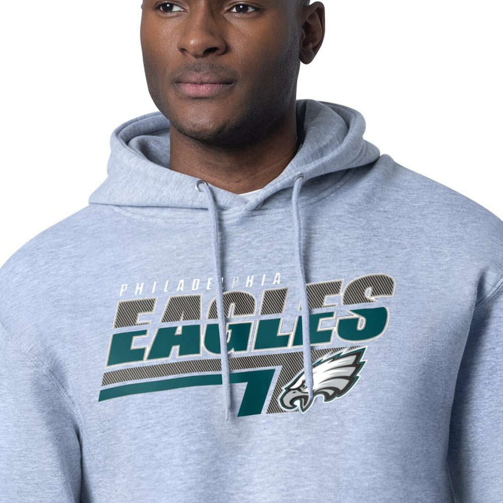 Philadelphia Eagles Starter Logo Push Graphic Hoodie Heather Gray - NFL