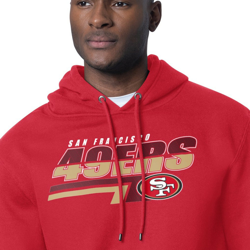 San Francisco 49ers Starter Logo Push Graphic Hoodie Scarlet - NFL