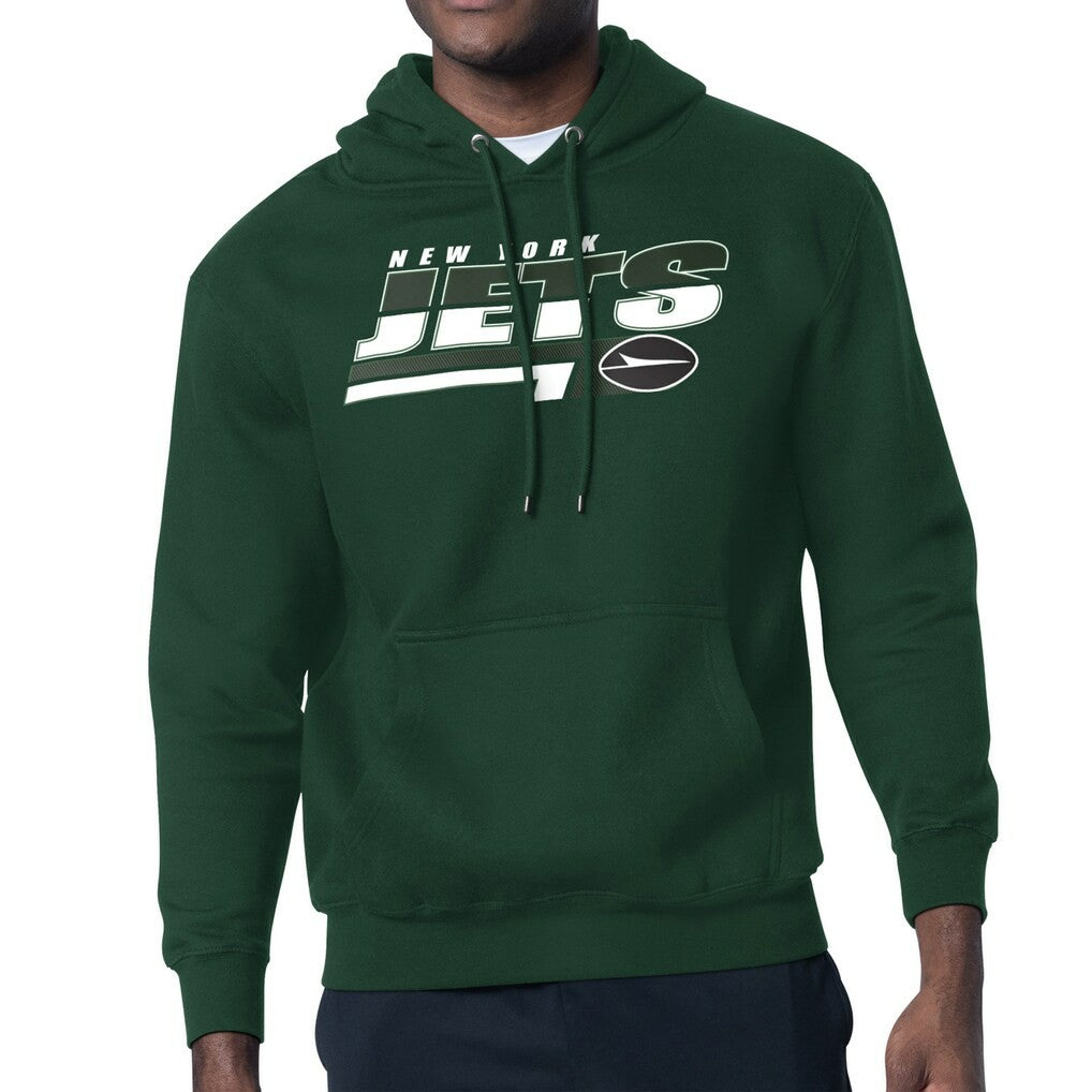 New York Jets Starter Logo Push Graphic Hoodie Green - NFL