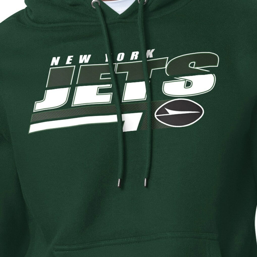 New York Jets Starter Logo Push Graphic Hoodie Green - NFL