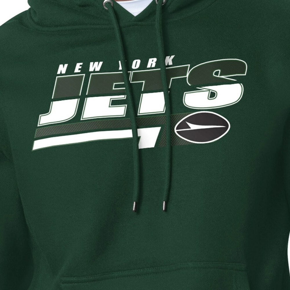 New York Jets Starter Logo Push Graphic Hoodie Green - NFL