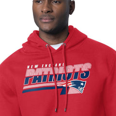 New England Patriots Starter Logo Push Graphic Hoodie Red - NFL
