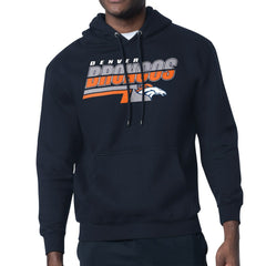 Denver Broncos Starter Logo Push Graphic Hoodie Navy - NFL