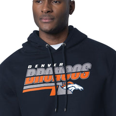 Denver Broncos Starter Logo Push Graphic Hoodie Navy - NFL