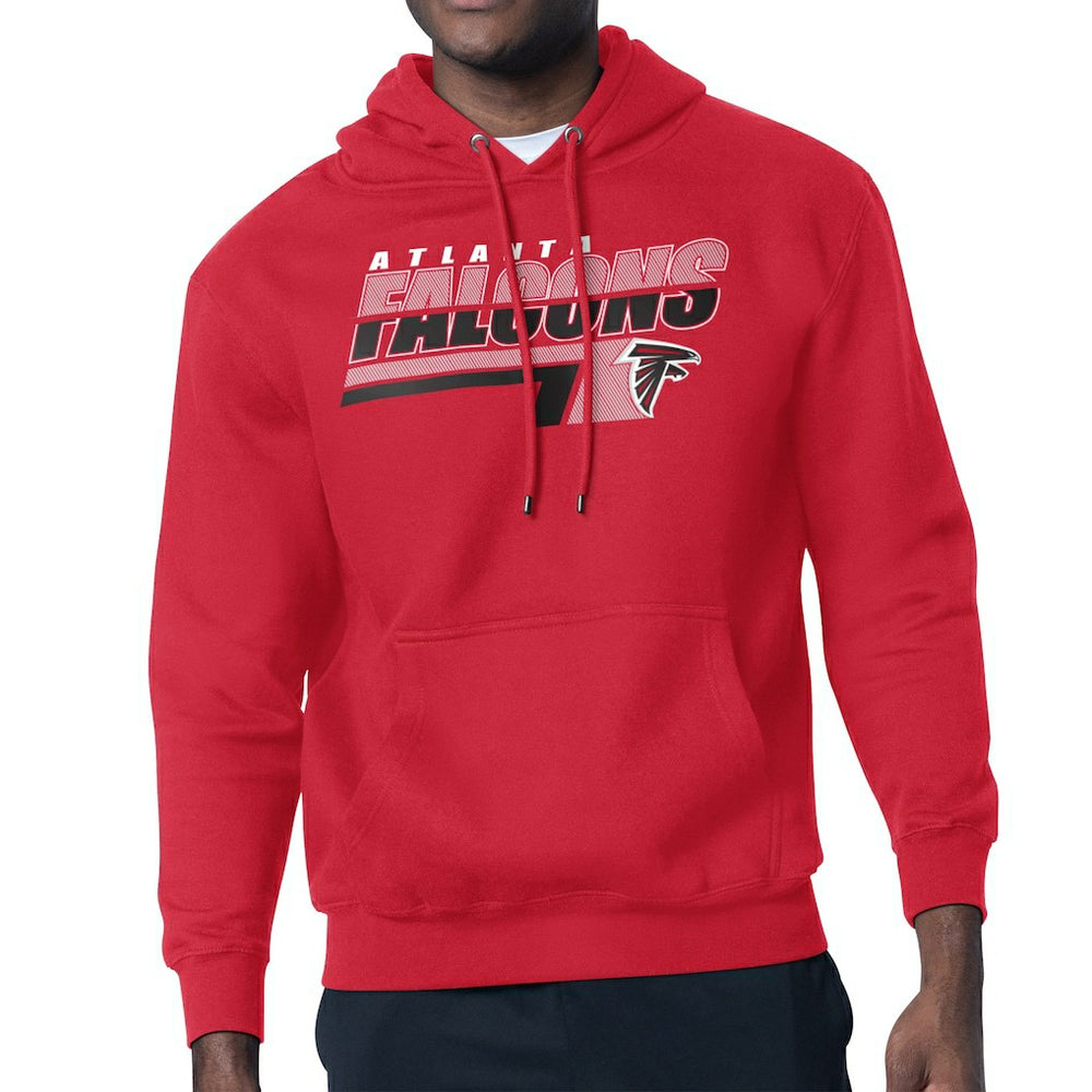 Atlanta Falcons Starter Logo Push Graphic Hoodie Red - NFL