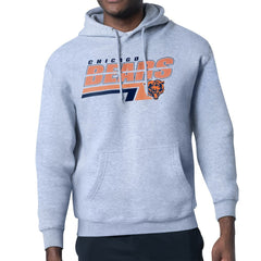 Chicago Bears Starter Logo Push Graphic Hoodie Heather Gray - NFL