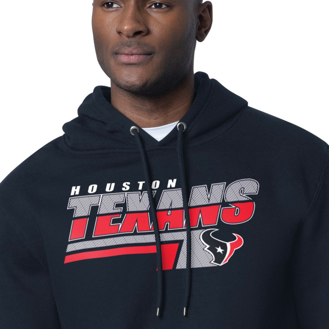 Houston Texans Starter Logo Push Graphic Hoodie Navy - NFL