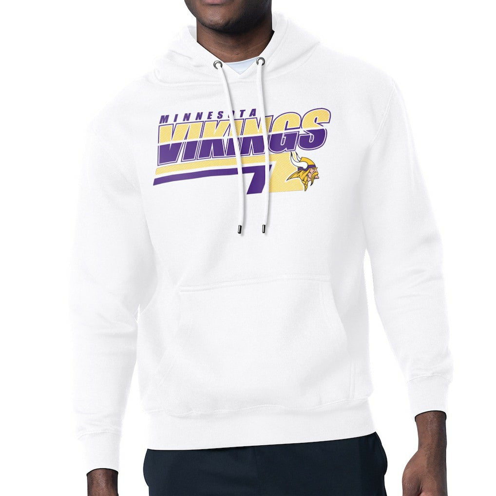 Minnesota Vikings Starter Logo Push Graphic Hoodie White - NFL