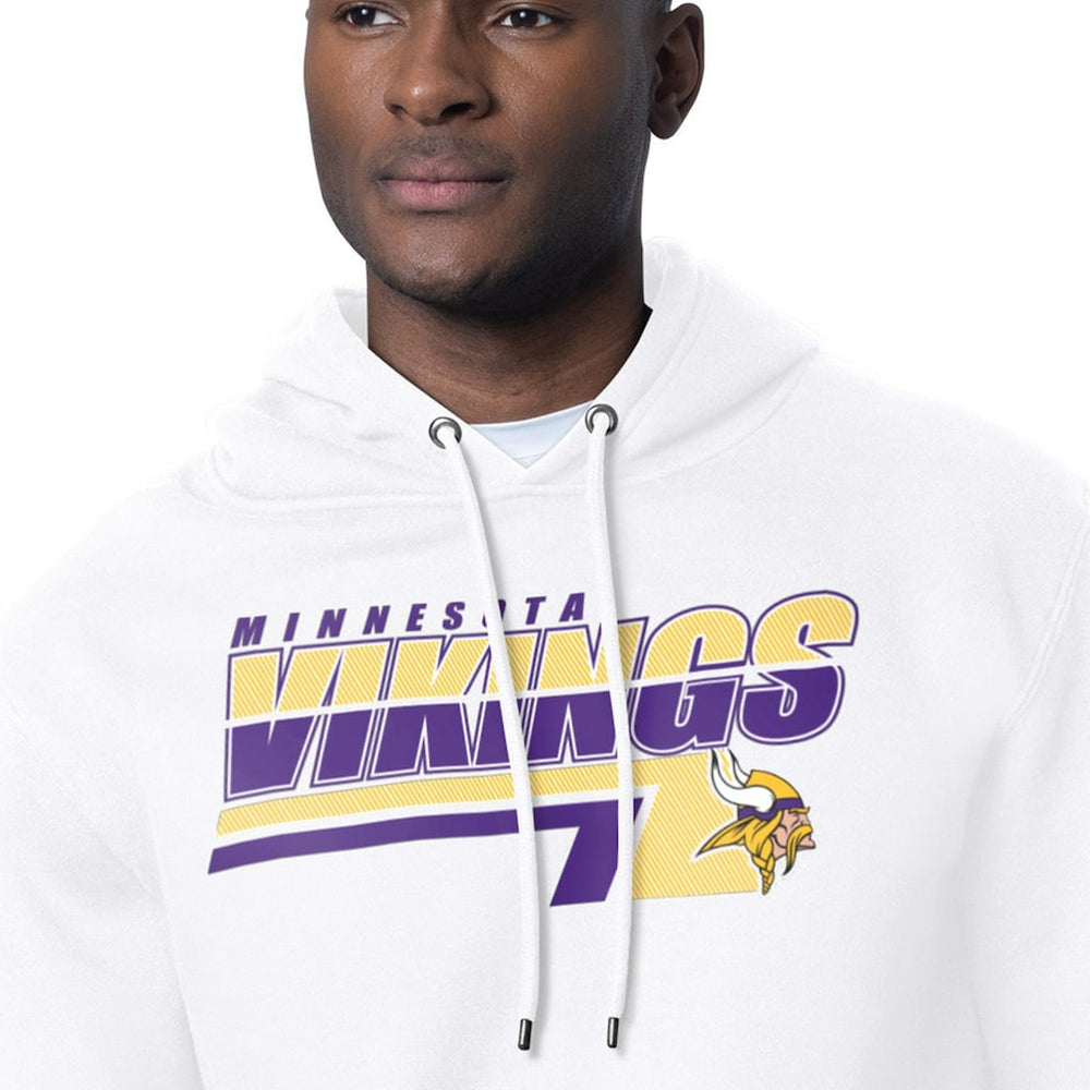 Minnesota Vikings Starter Logo Push Graphic Hoodie White - NFL
