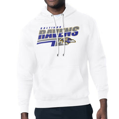 Baltimore Ravens Starter Logo Push Graphic Hoodie White - NFL