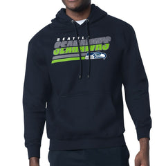 Seattle Seahawks Starter Logo Push Graphic Hoodie College Navy - NFL