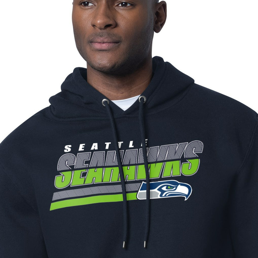 Seattle Seahawks Starter Logo Push Graphic Hoodie College Navy - NFL