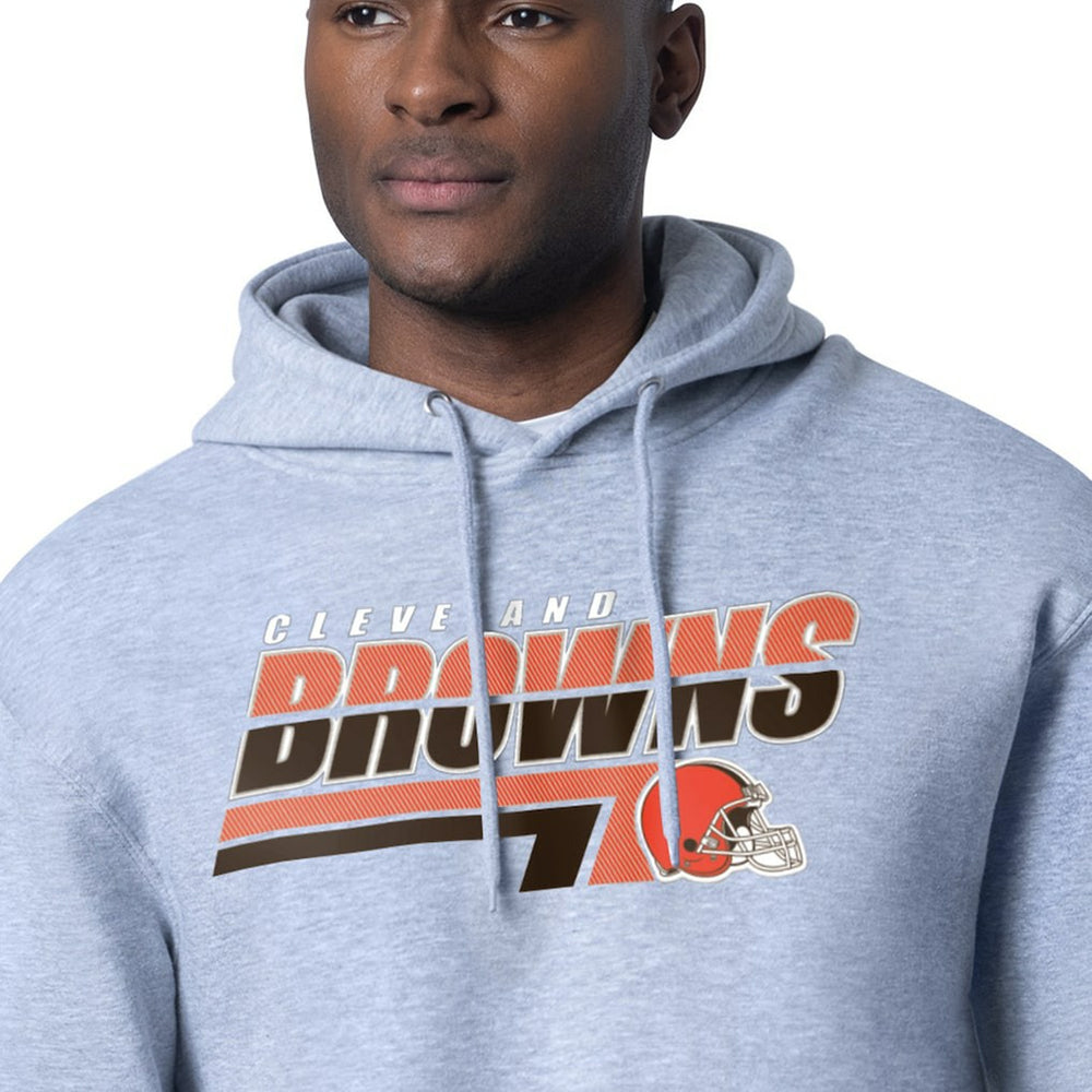 Cleveland Browns Starter Logo Push Graphic Hoodie Heather Gray - NFL