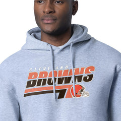 Cleveland Browns Starter Logo Push Graphic Hoodie Heather Gray - NFL