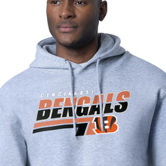 Cincinnati Bengals Starter Logo Push Graphic Hoodie Heather Gray - NFL
