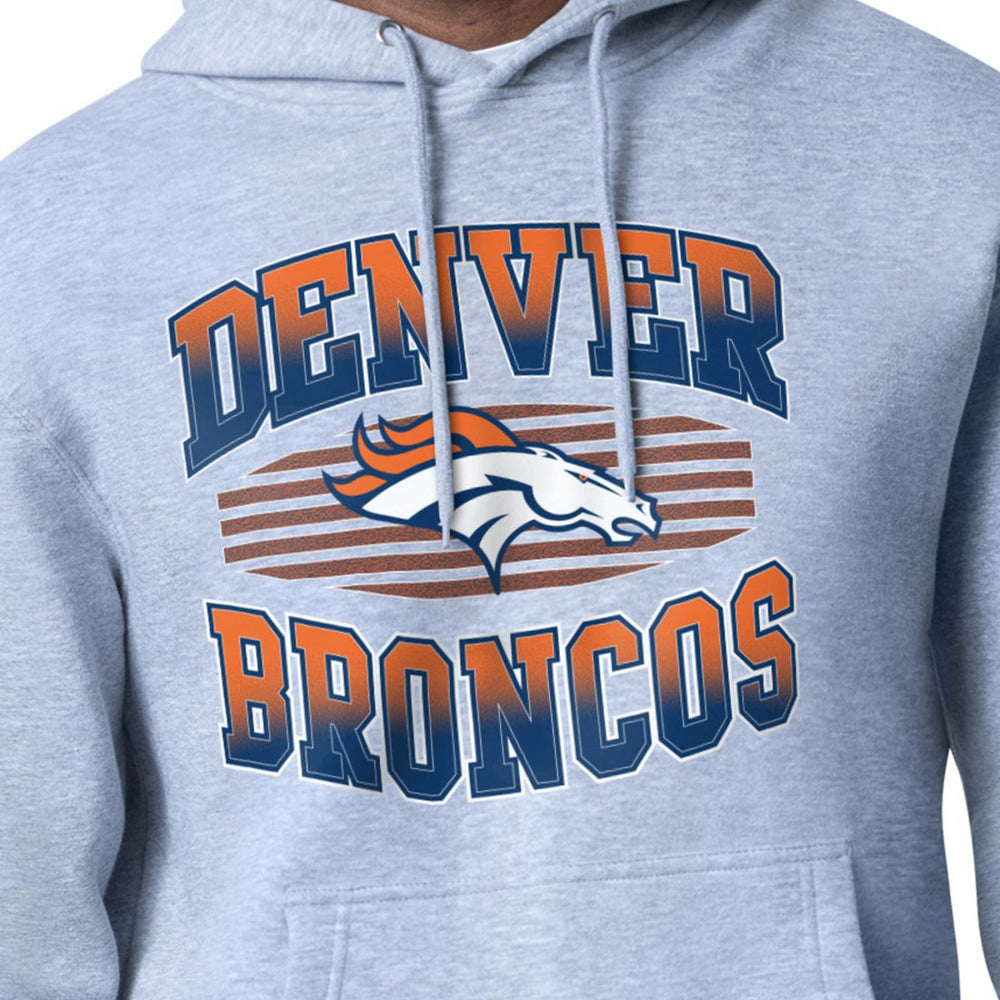 Denver Broncos Starter Team Grit Graphic Hoodie Heather Gray - NFL