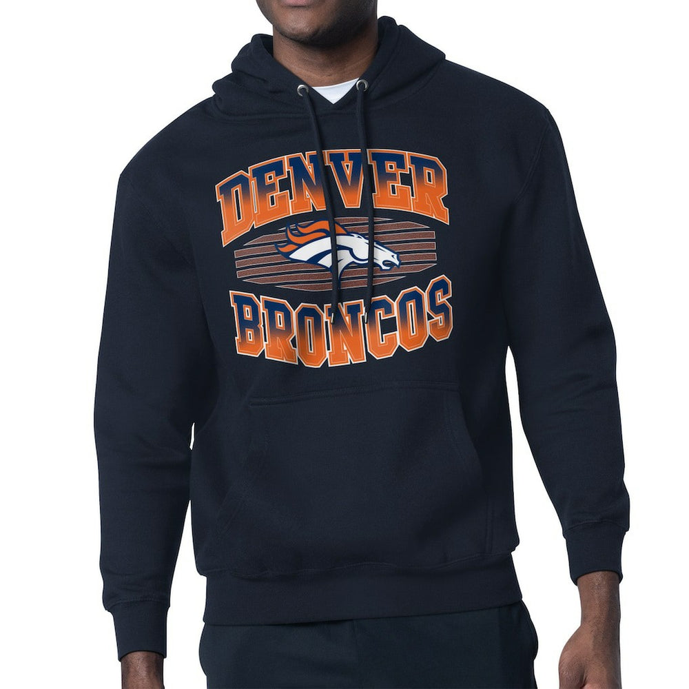 Denver Broncos Starter Team Grit Graphic Hoodie Navy - NFL
