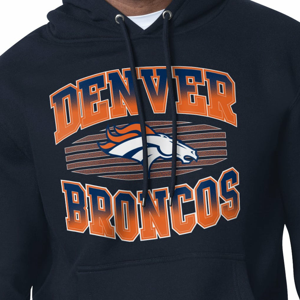 Denver Broncos Starter Team Grit Graphic Hoodie Navy - NFL
