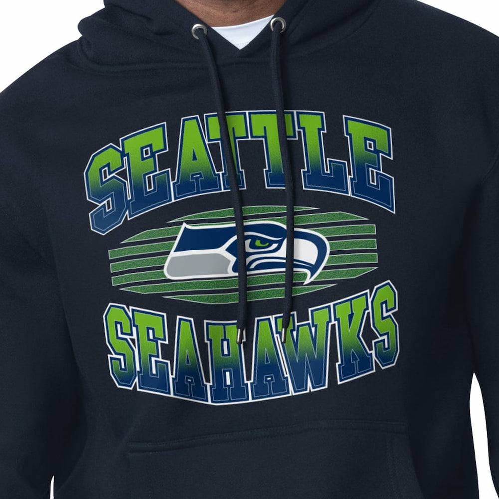 Seattle Seahawks Starter Team Grit Graphic Hoodie College Navy - NFL