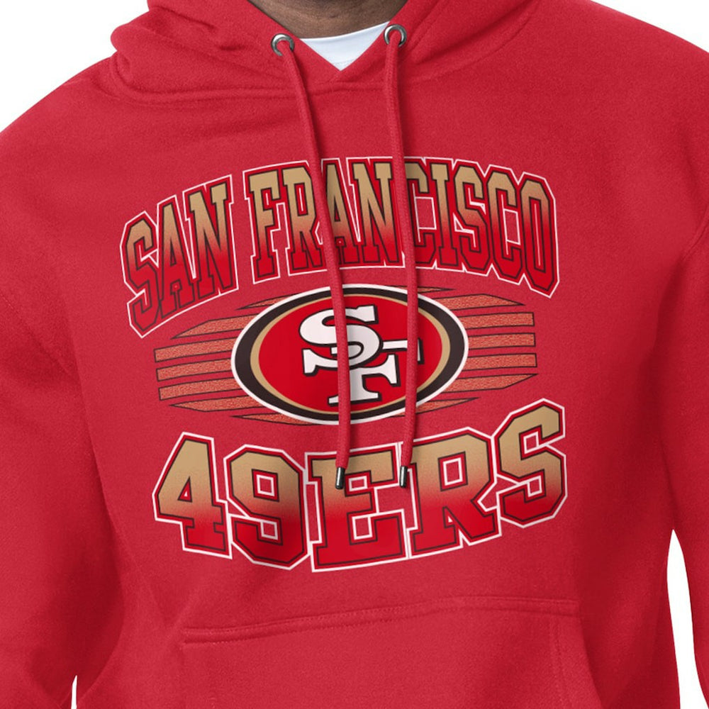 San Francisco 49ers Starter Team Grit Graphic Hoodie Scarlet - NFL