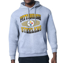 Pittsburgh Steelers Starter Team Grit Graphic Hoodie Heather Gray - NFL