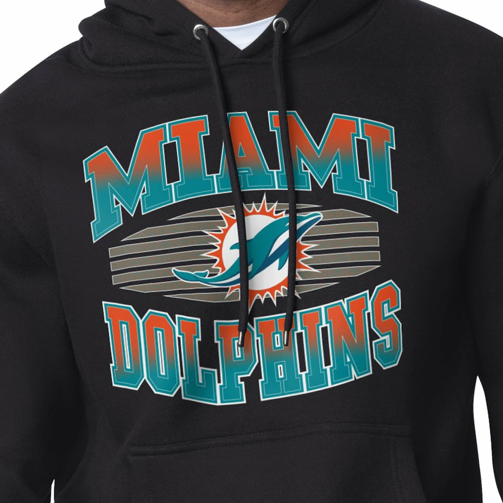 Miami Dolphins Starter Team Grit Graphic Hoodie Black - NFL
