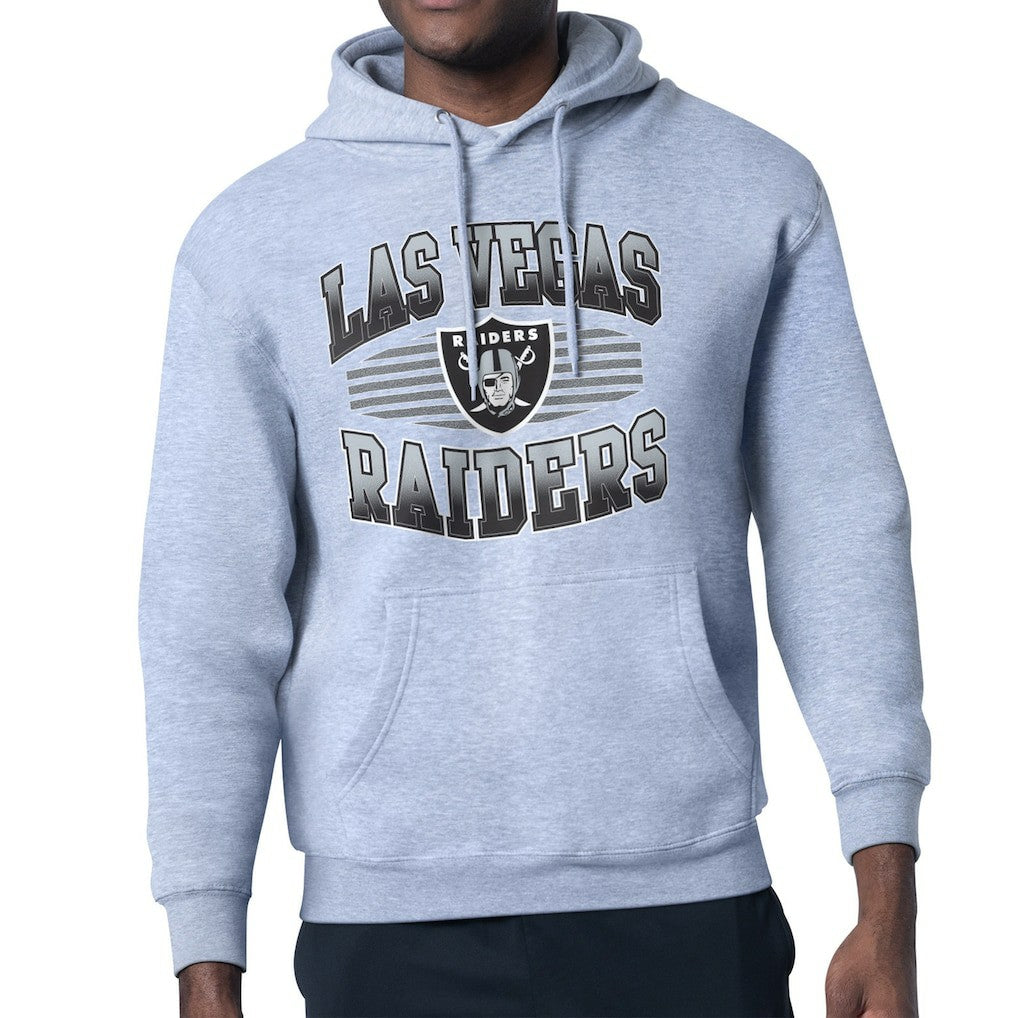 Las Vegas Raiders Starter Team Grit Graphic Hoodie Heather Gray - NFL