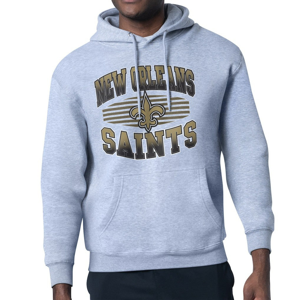 New Orleans Saints Starter Team Grit Graphic Hoodie Heather Gray - NFL