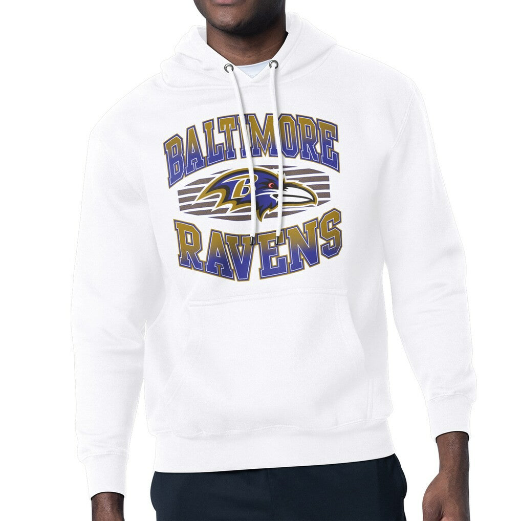Baltimore Ravens Starter Team Grit Graphic Hoodie White - NFL
