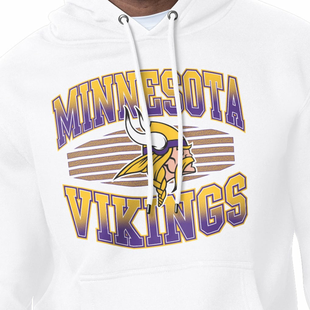 Minnesota Vikings Starter Team Grit Graphic Hoodie White - NFL