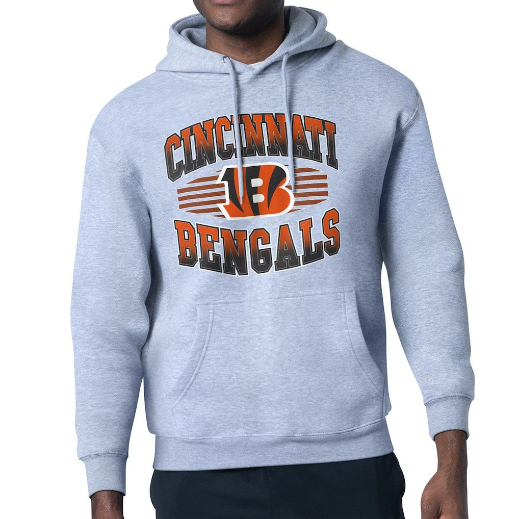 Cincinnati Bengals Starter Team Grit Graphic Hoodie Heather Gray - NFL