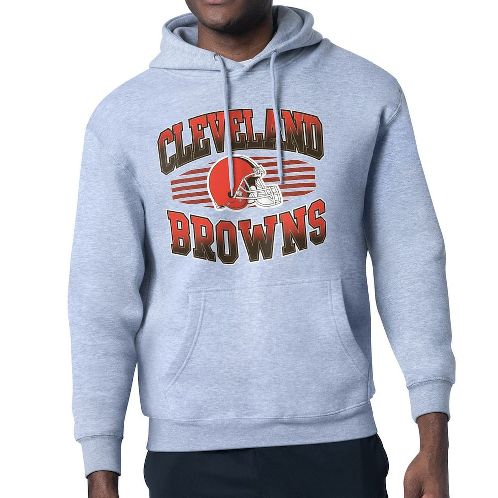Cleveland Browns Starter Team Grit Graphic Hoodie Heather Gray - NFL