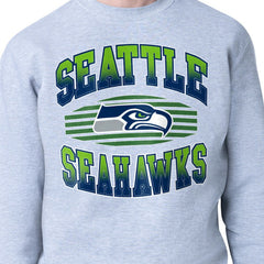 Seattle Seahawks Starter Team Grit Graphic Fleece Pullover Sweatshirt Heather Gray - NFL