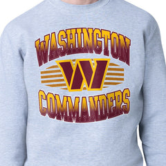 Washington Commanders Starter Team Grit Graphic Fleece Pullover Sweatshirt Heather Gray - NFL