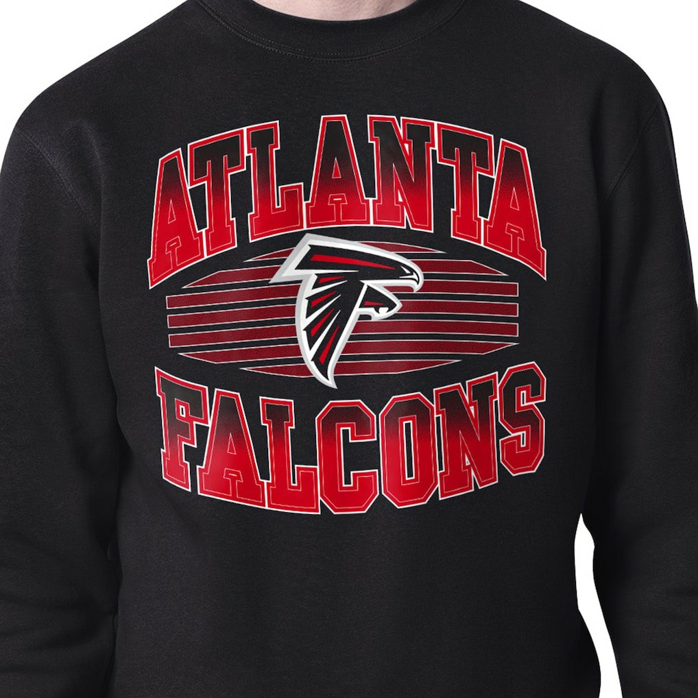 Atlanta Falcons Starter Team Grit Graphic Fleece Pullover Sweatshirt Black - NFL