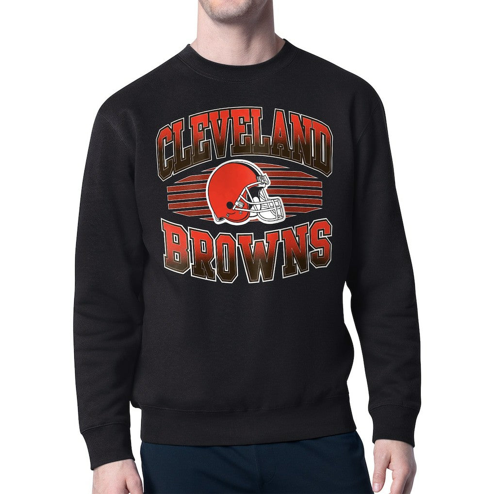 Cleveland Browns Starter Team Grit Graphic Fleece Pullover Sweatshirt Black - NFL