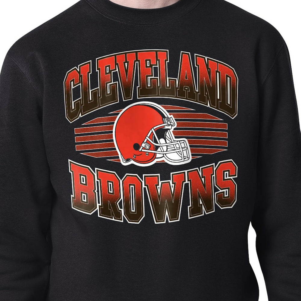 Cleveland Browns Starter Team Grit Graphic Fleece Pullover Sweatshirt Black - NFL
